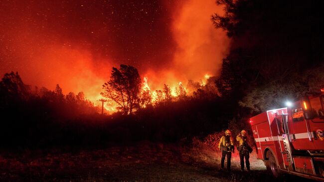 Лесной пожар в американском штате Калифорния