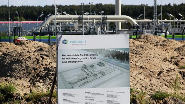 Часть газопровода Северный поток-2, расположенная в Любмине, Германия