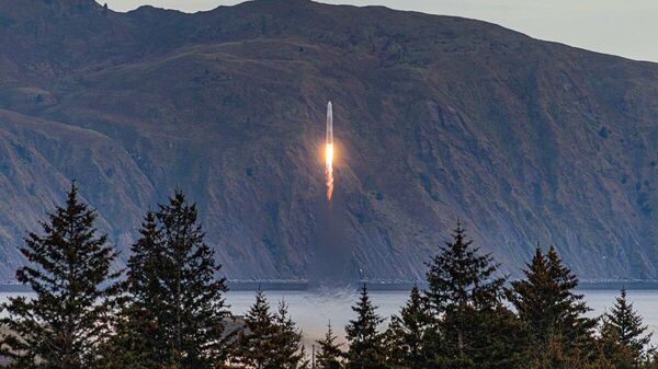 Пуск ракеты-носителя частной американской компании Astra с космодрома Кодьяк на Аляске