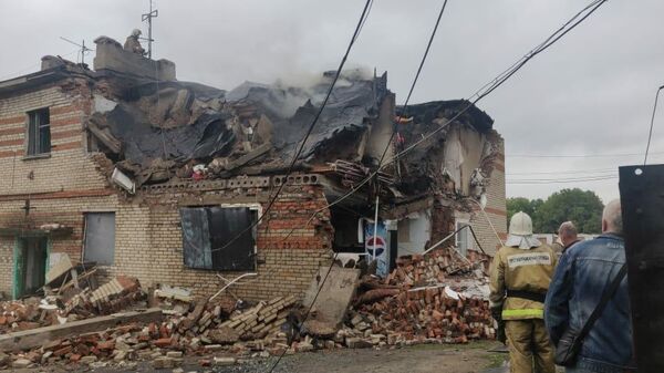 На месте взрыва в жилом доме в селе Вознесенка Хорольского района в Приморье