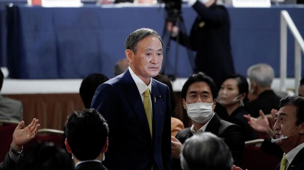 Генеральный секретарь японского правительства Ёсихидэ Суга, избранный лидером правящей в Японии партии