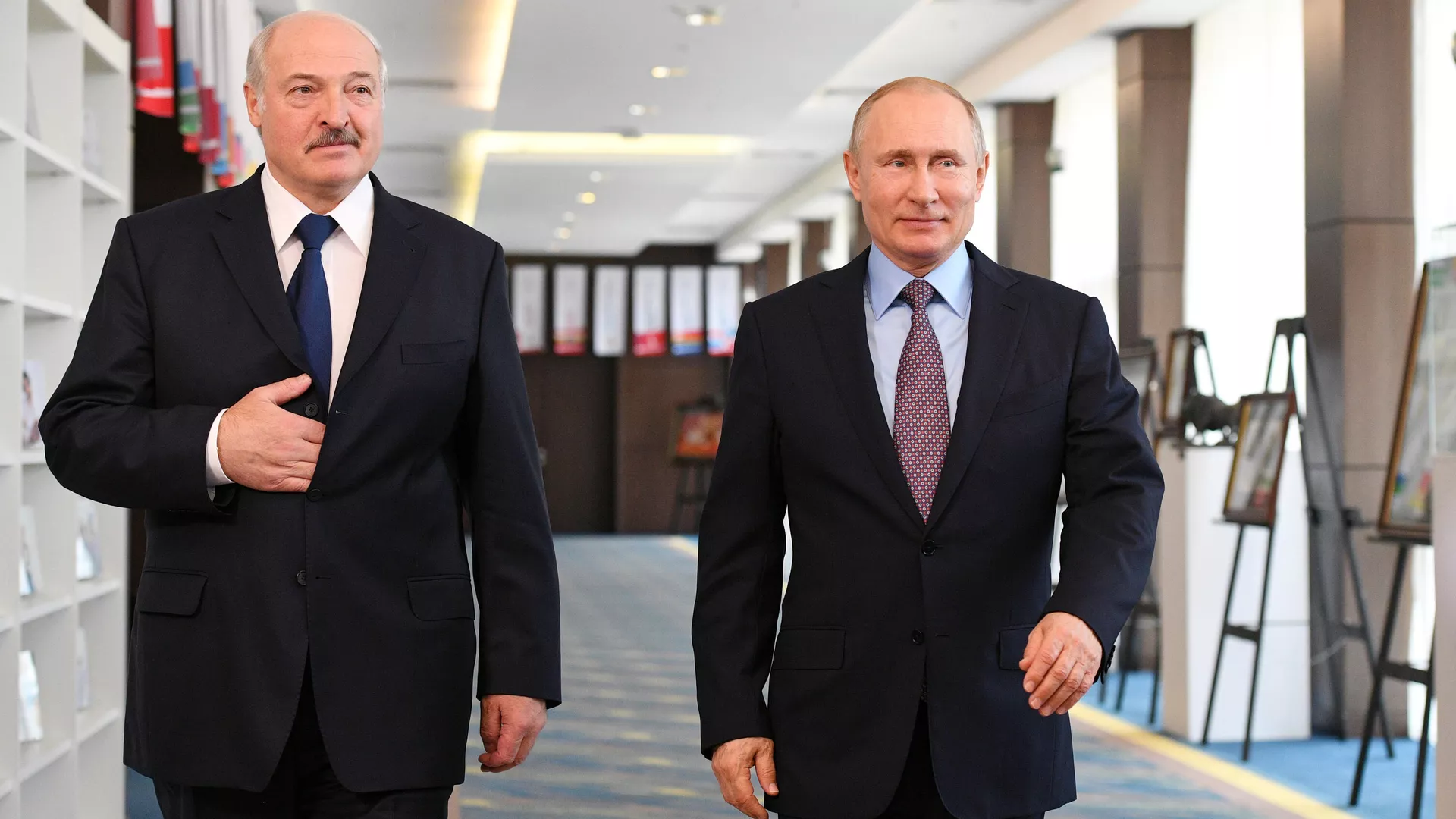 Президент РФ Владимир Путин и президент Белоруссии Александр Лукашенко - РИА Новости, 1920, 01.07.2021