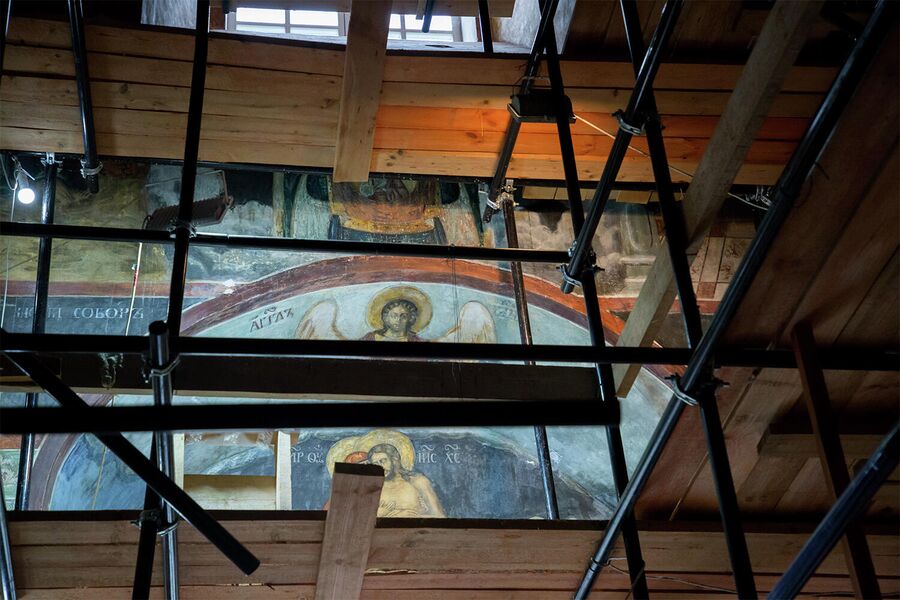 Элементы росписи Успенского собора в Тульском кремле