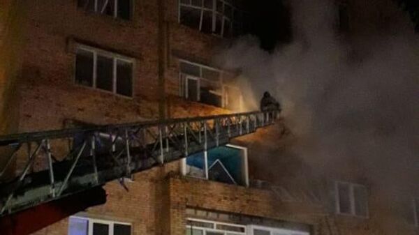 Пожар в квартире на четвертом этаже многоквартирного дома по улице Сююмбике в Нижнекамске