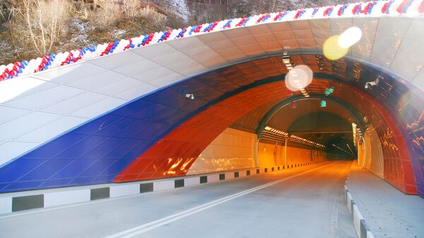 Рокский перевальный тоннель, соединяющий Россию с Южной Осетией