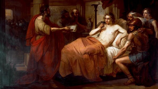 Картина Александр Великий и его врач Филипп