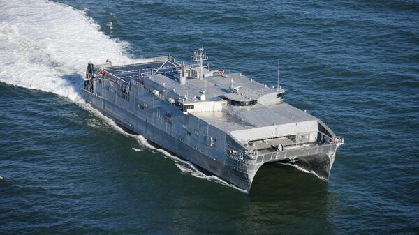 Быстроходный транспортно-десантный корабль USNS Yuma ВМС США 