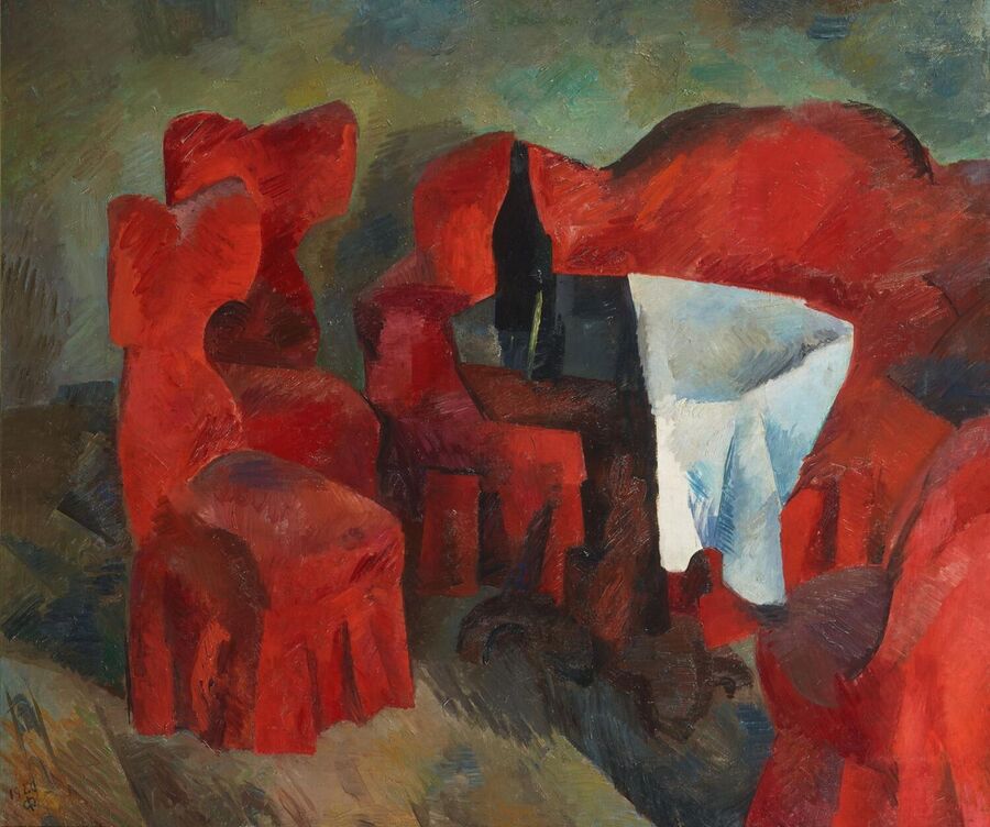 Красная мебель. 1920