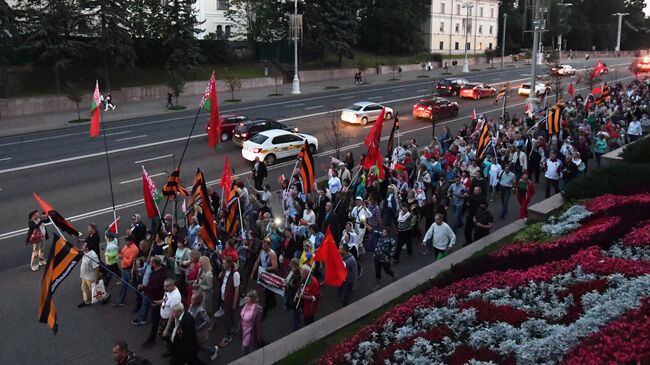 Акция в поддержку действующей власти в Минске