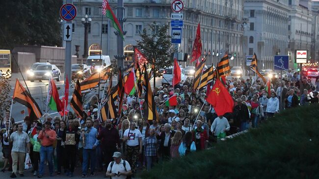 Акция в поддержку действующей власти в Минске