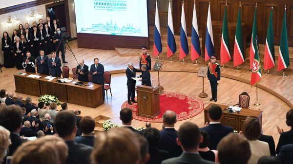 Церемония инаугурации президента Республики Татарстан Рустама Минниханова в Казани