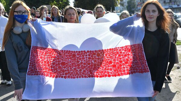 Участники марша оппозиции в Минске