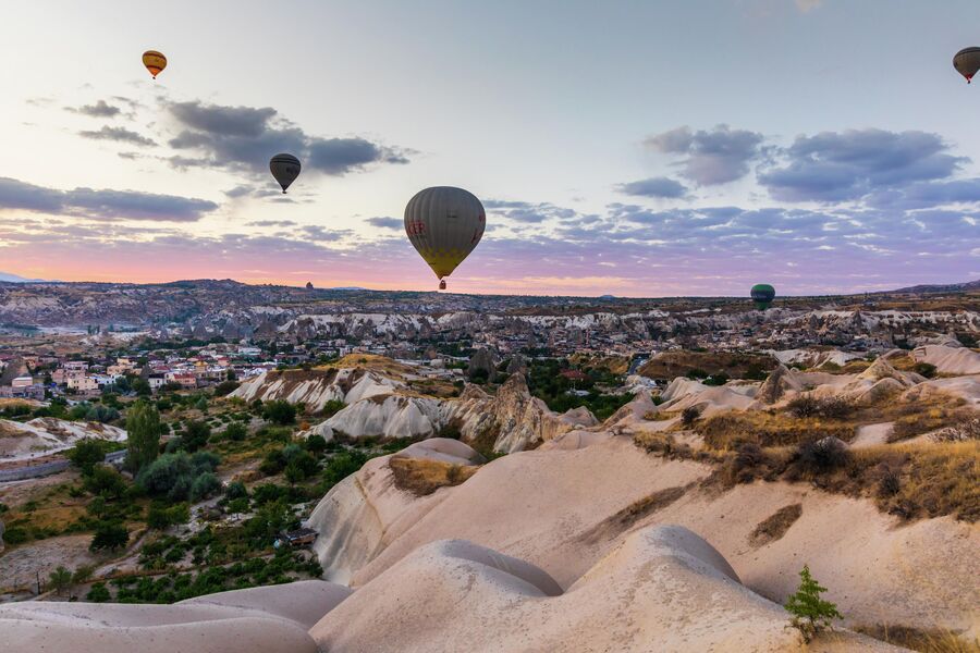 Турция, Каппадокия, полет на воздушном шаре, Гереме
