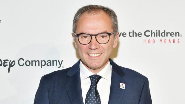 BEVERLY HILLS, CALIFORNIA - OCTOBER 02: Stefano Domenicali attends Save the Children's Centennial Celebration: Once In A Lifetime Presented By The Walt Disney Company at The Beverly Hilton Hotel on October 02, 2019 in Beverly Hills, California.   Amy Sussman/Getty Images/AFP