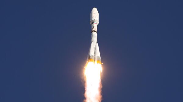 Пуск ракеты Союз-2.1а с разгонным блоком Фрегат. Июль 2011