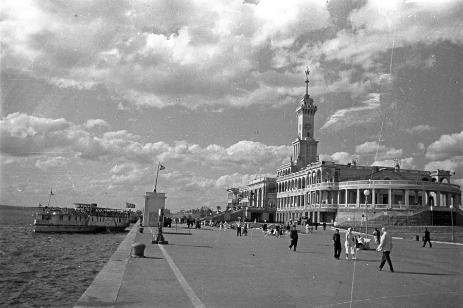 Северный речной вокзал, 1938 год. Северный речной вокзал, 1938 год.