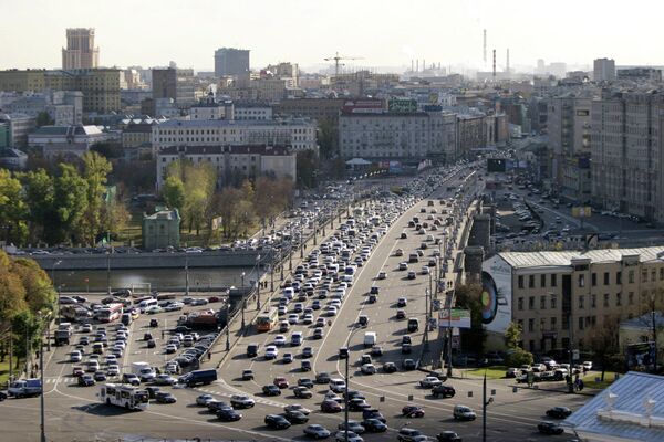 Москва с верхней точки. Вид на Большой Каменный мост с Дома Пашкова