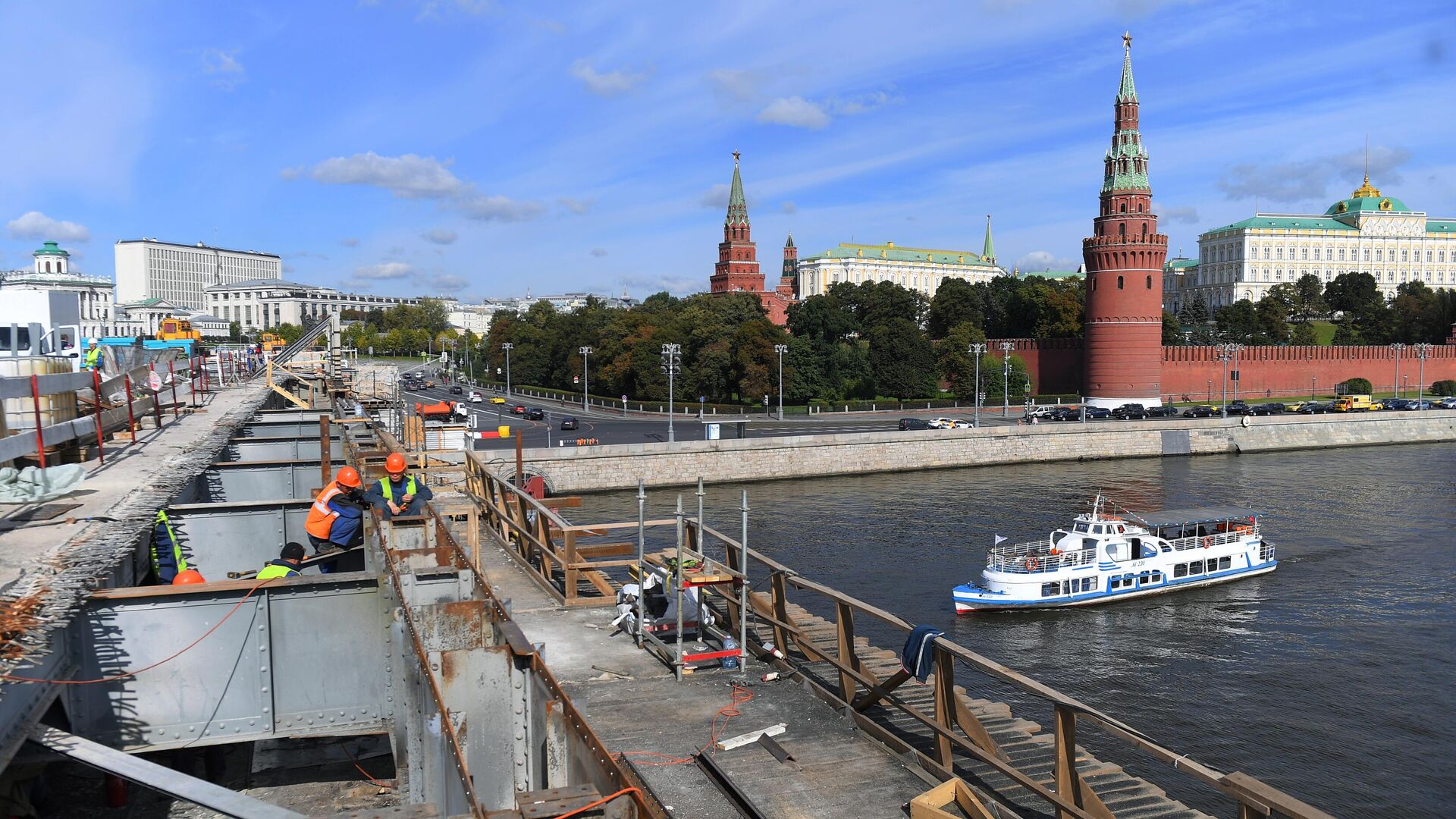 Ремонт Большого Каменного моста в Москве - РИА Новости, 1920, 28.09.2020