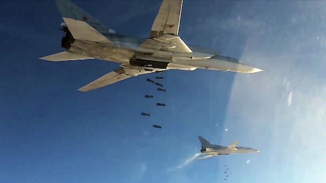 Бомбардировщики-ракетоносцы Ту-22 МЗ ВКС России в Сирии