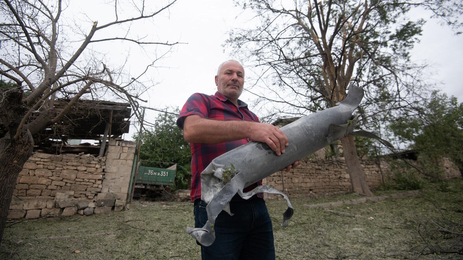 В городе Мартуни (центр Мартунинского района непризнанной Нагорно-Карабахской Республики) после обстрелов - РИА Новости, 1920, 29.09.2020