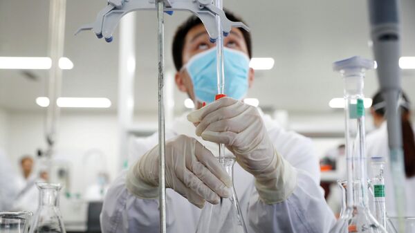Разработка вакцины от коронавируса в китайской лаборатории Sinovac в Пекине 