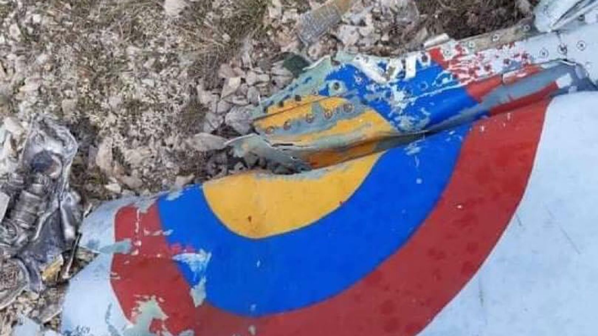 Обломки сбитого армянского Су-25 - РИА Новости, 1920, 30.09.2020