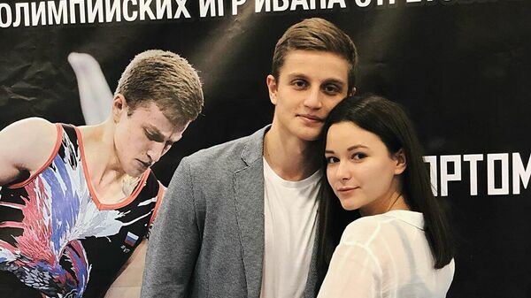 Российский гимнаст Иван Стретович и его супруга Ирина Шаповалова