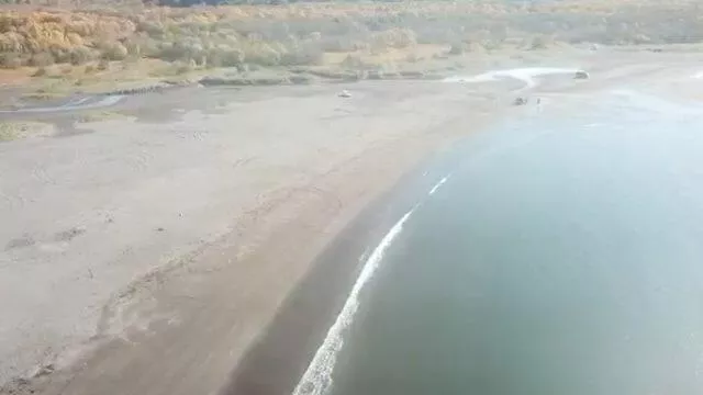 Пляж на Камчатке, где вода была загрязнена нефтепродуктами. Видео Росприроднадзора - РИА Новости, 1920, 03.10.2020