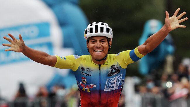 Эквадорский велогонщик Хонатан Кайседо