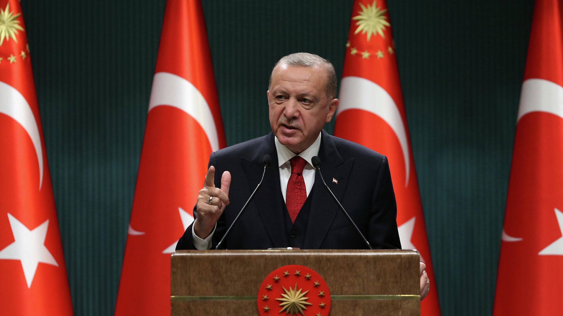 Президент Турции Реджеп Тайип Эрдоган в Анкаре  - РИА Новости, 1920, 07.10.2020
