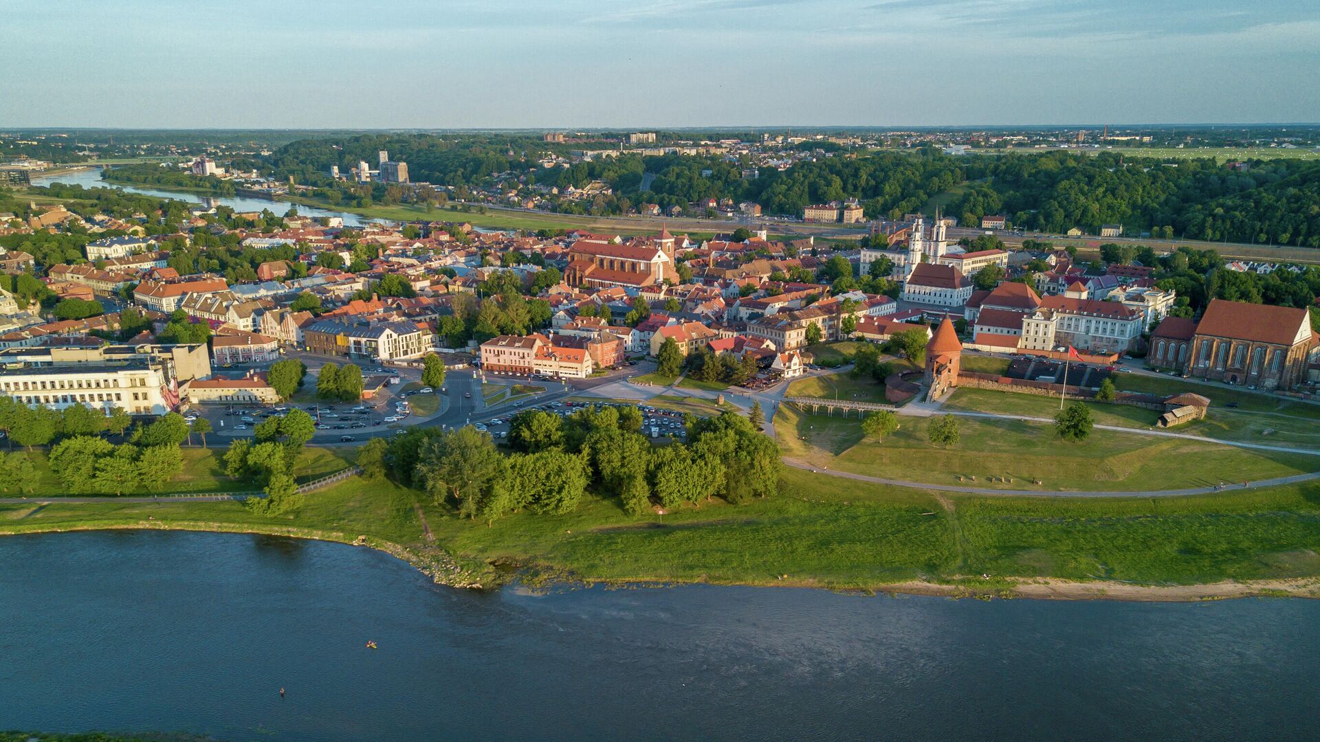 Вид на центр города Каунас в Литве - РИА Новости, 1920, 22.01.2022