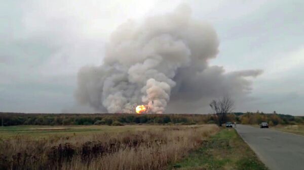 Взрывы на артиллерийском складе под Рязанью