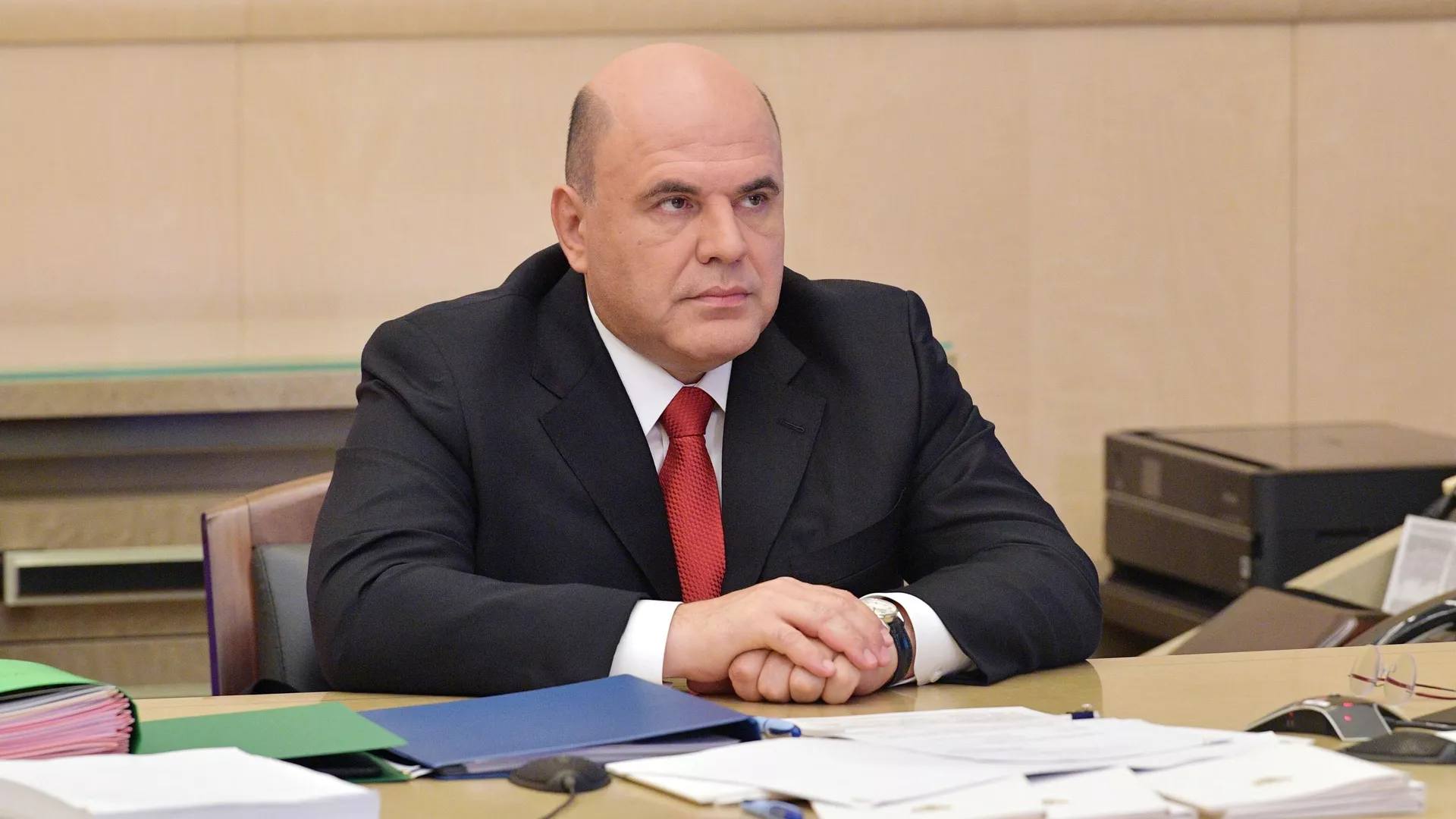 Председатель правительства РФ Михаил Мишустин проводит совещание с членами кабинета министров РФ - РИА Новости, 1920, 08.07.2025