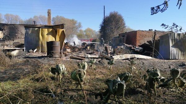 Ситуация в деревне Шелемишевские Хутора в Рязанской области, пострадавшей в результате пожара на военных складах