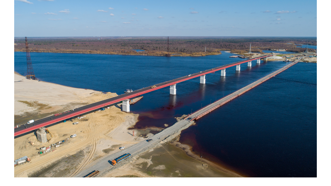 Новый мост через реку Пур  - РИА Новости, 1920, 02.06.2021