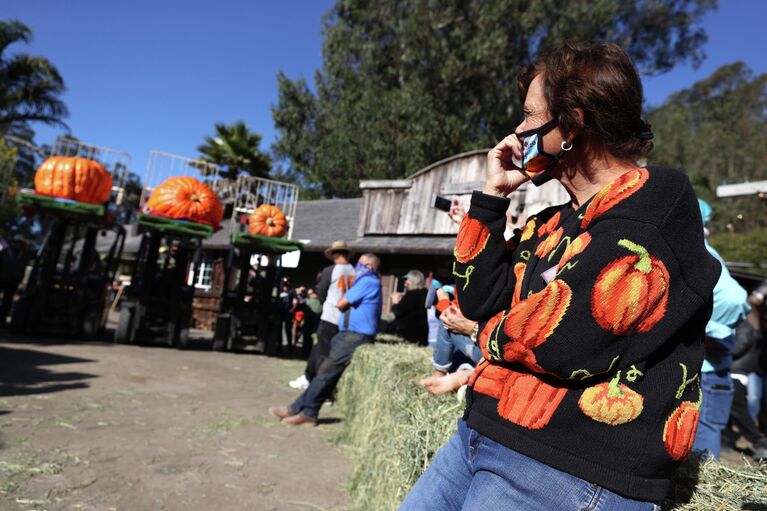 Чемпионат мира по взвешиванию тыквы в США Чемпионат мира по взвешиванию тыквы в США