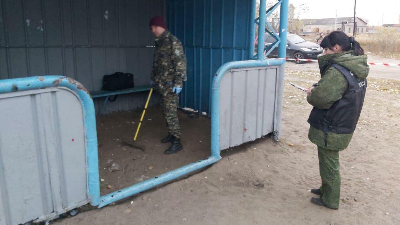 Следователи на месте стрельбы в поселке Большеорловское Нижегородской области - РИА Новости, 1920, 13.10.2020