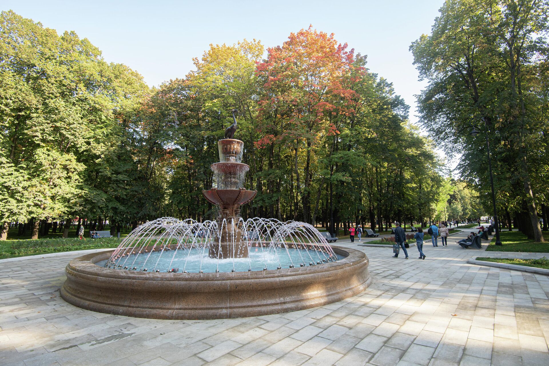 Восстановленный исторический фонтан в парке Северного речного вокзала - РИА Новости, 1920, 14.10.2020