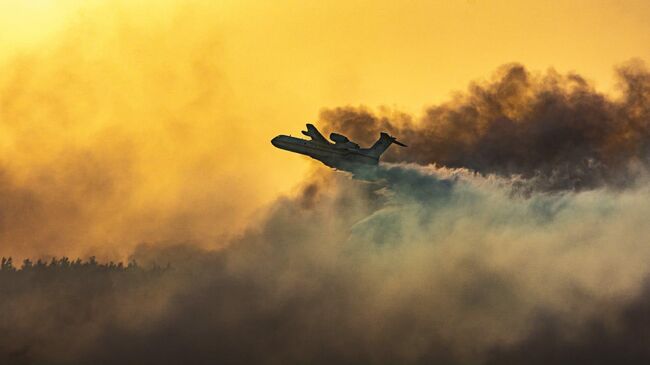 Российские самолеты-амфибии, тушившие пожары в Турции