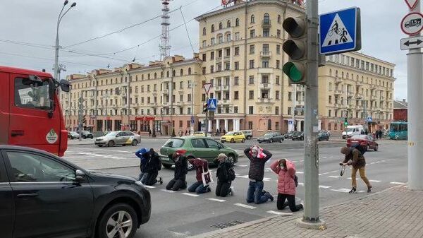 Кадры задержания участников студенческого марша в Минске 