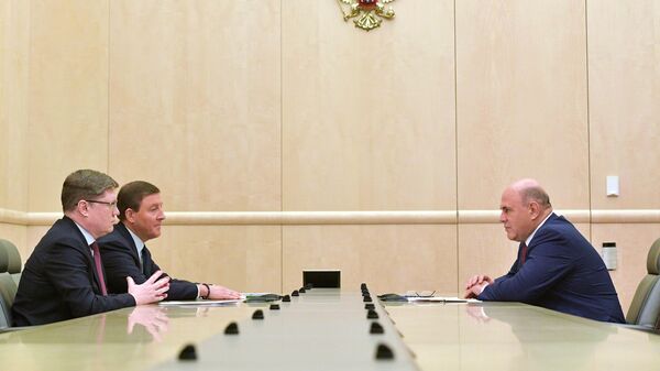 Председатель правительства РФ Михаил Мишустин проводит встречу с руководством партии Единая Россия