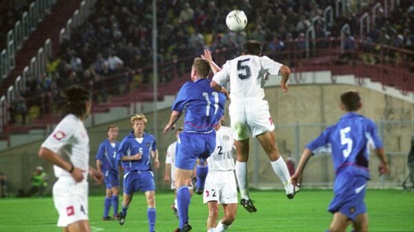 12 октября 2002 года. Матч сборных России и Грузии на стадионе Локомотив в Тбилиси