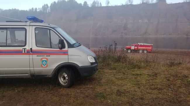 Место крушения вертолёта в Нюксенском районе