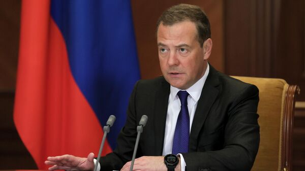 Заместитель председателя Совета безопасности РФ Дмитрий Медведев 