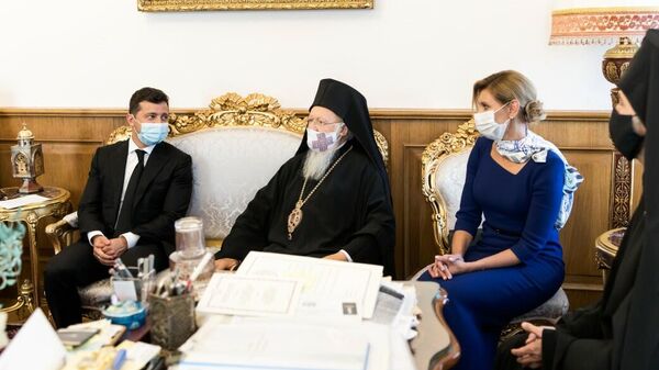Встреча президента Украины Владимира Зеленского с патриархом Варфоломеем  в Турции 
