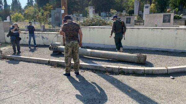 Ракета, упавшая на окраине Степанакерта