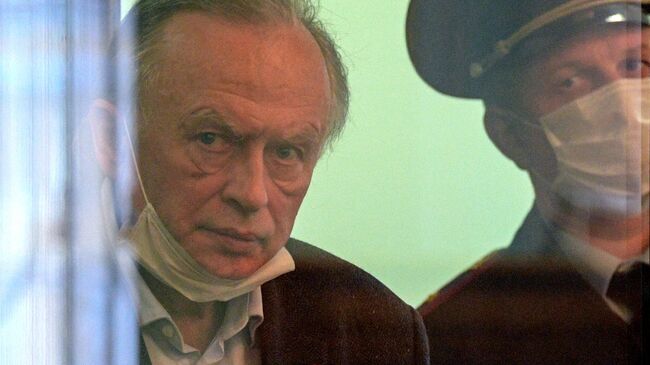 Историк Олег Соколов в зале судебного заседания Октябрьского районного суда Санкт-Петербурга