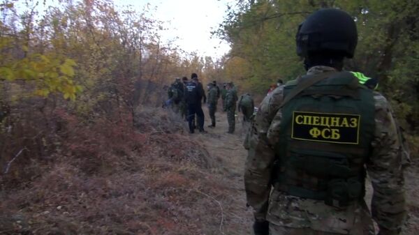 Сотрудники ФСБ РФ во время антитеррористической операции