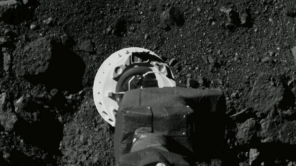 Фото приближения OSIRIS-REx к поверхности астероида Бенну, сделанное во время пробного маневра 11 августа 2020 года