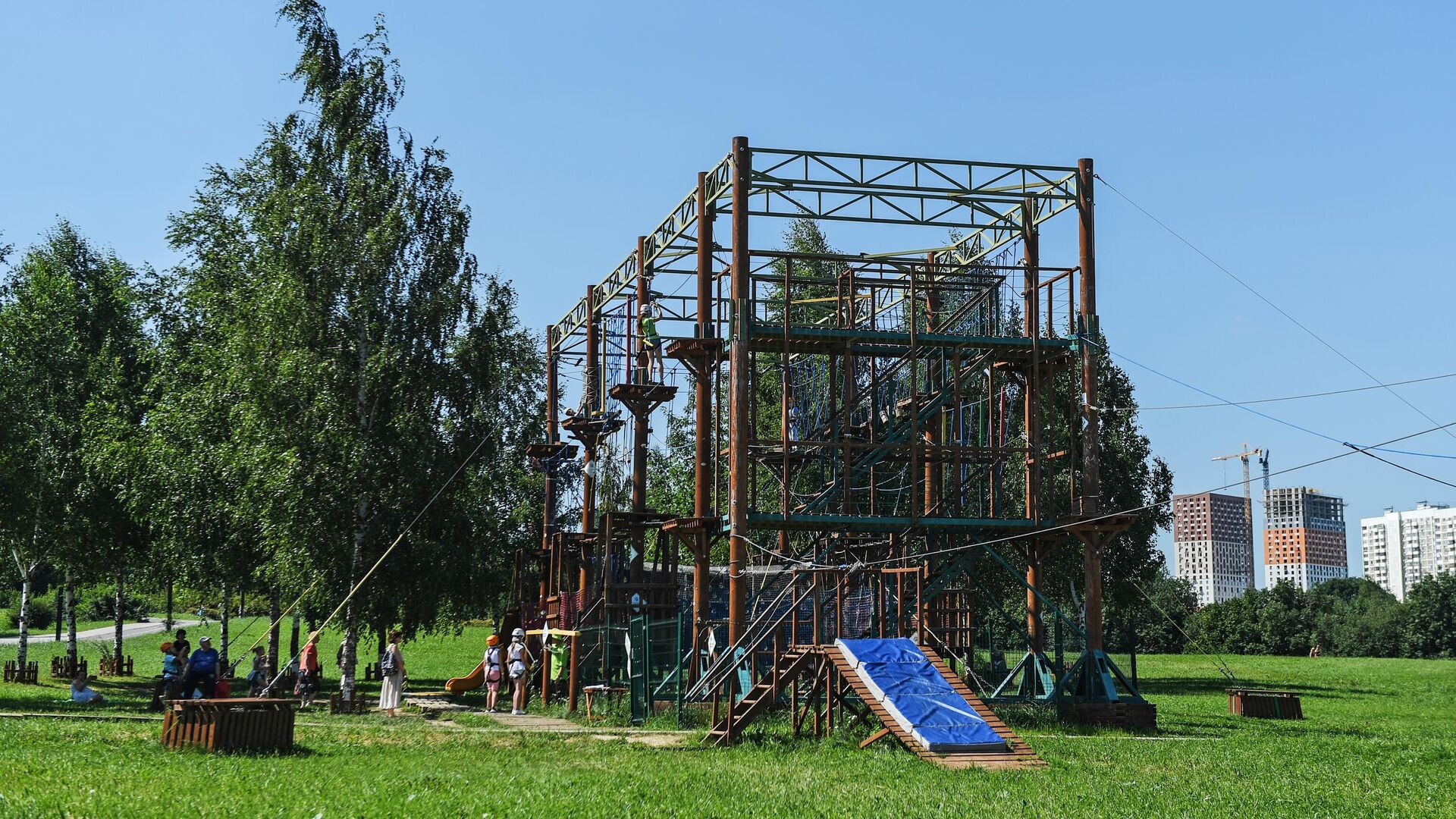 Веревочный комплекс ПандаПарк - РИА Новости, 1920, 22.07.2021